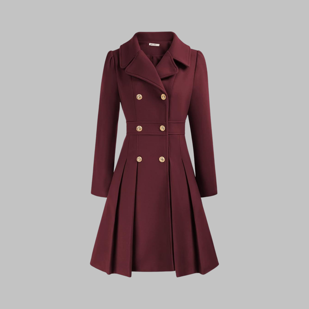 Dami - Manteau Long à Double Bouton Élégant