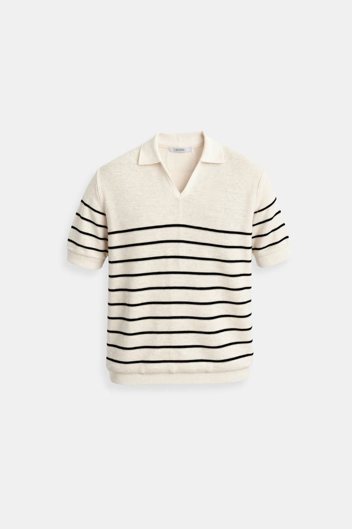 Polo pour hommes à rayures avec manches courtes – Intemporel &amp;amp; Polyvalent