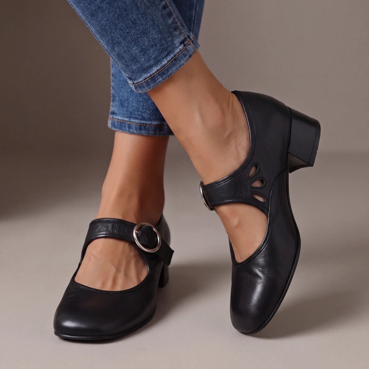 VAYADE PARIS | Babies en Cuir à Talon Véronique