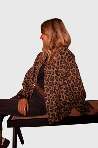 Elodie | Veste élégante à imprimé léopard