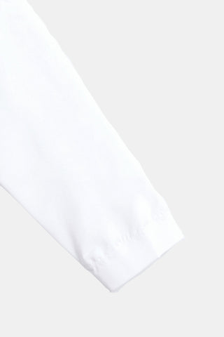 Chemise classique à col montant en blanc