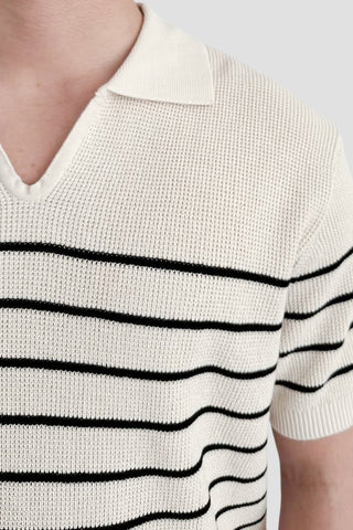 Polo pour hommes à rayures avec manches courtes – Intemporel &amp;amp; Polyvalent
