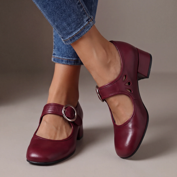 VAYADE PARIS | Babies en Cuir à Talon Véronique