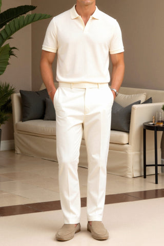 Polo pour Hommes en Beige – Élégant &amp; Intemporel