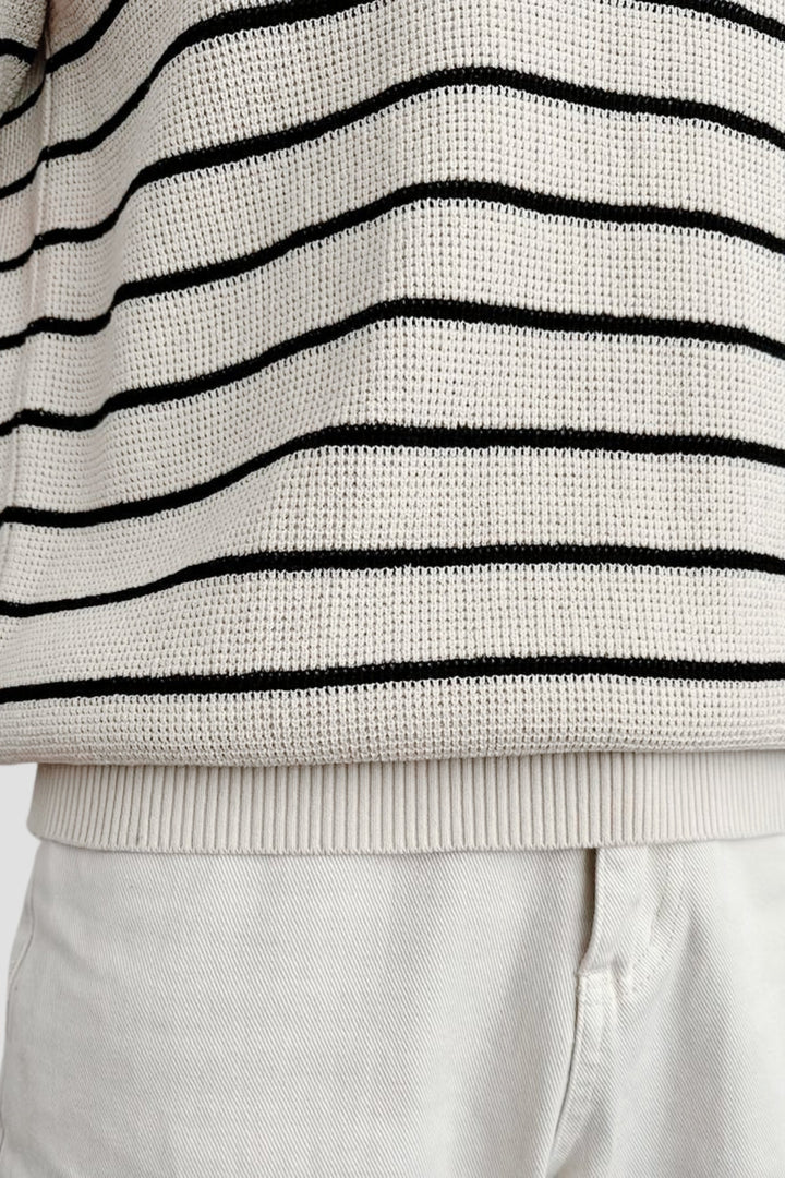Polo pour hommes à rayures avec manches courtes – Intemporel &amp;amp; Polyvalent