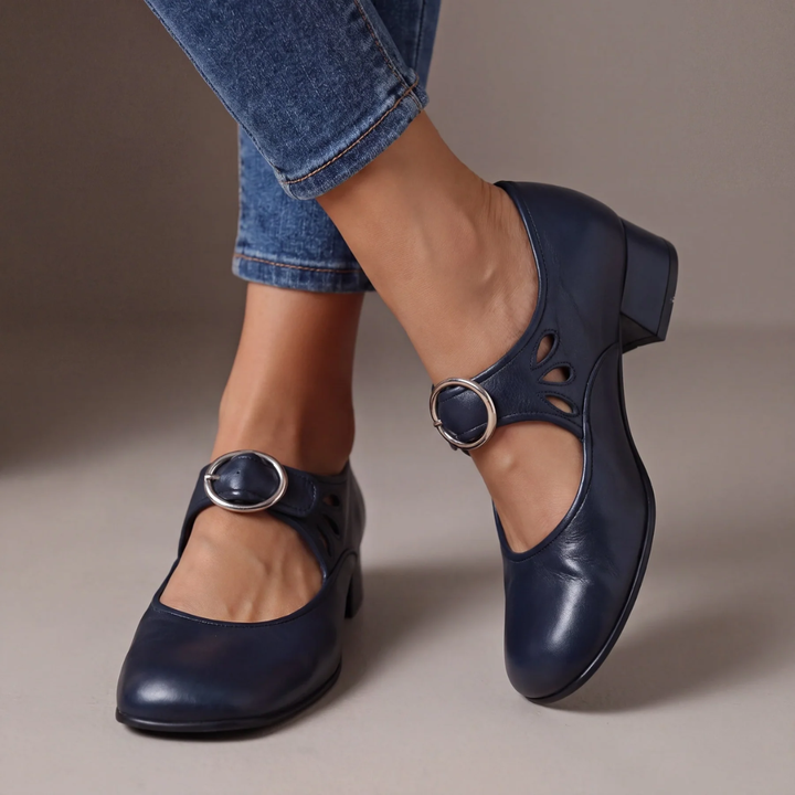 VAYADE PARIS | Babies en Cuir à Talon Véronique