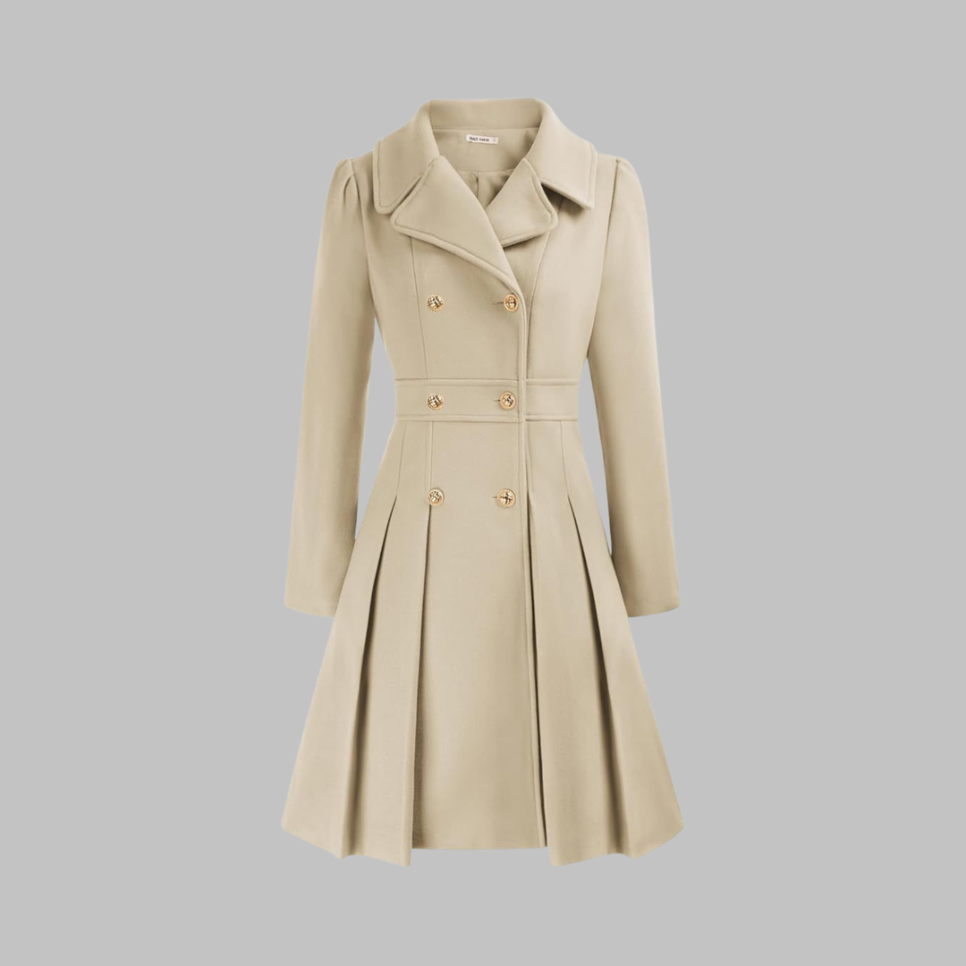 Dami - Manteau Long à Double Bouton Élégant