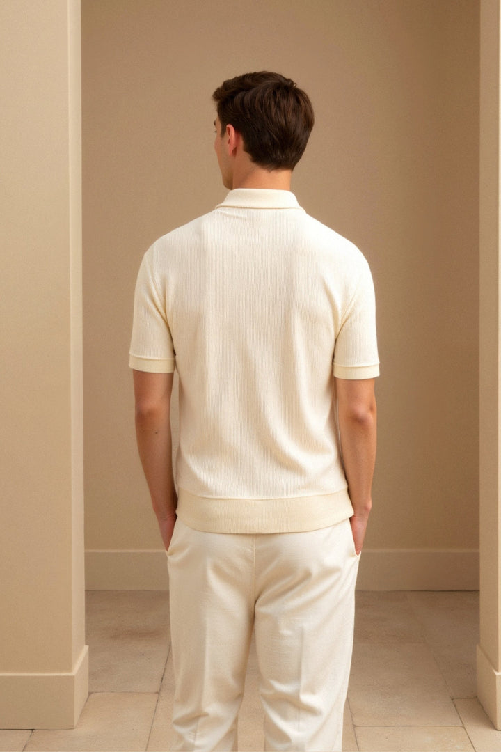 Polo pour Hommes en Beige – Élégant &amp; Intemporel