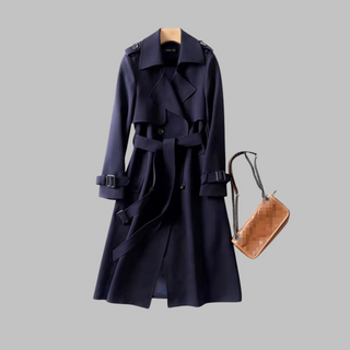 Tia - Manteau élégant à coupe ample, longueur genou