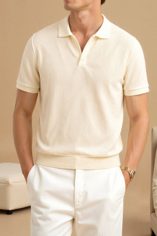 Polo pour Hommes en Beige – Élégant &amp; Intemporel