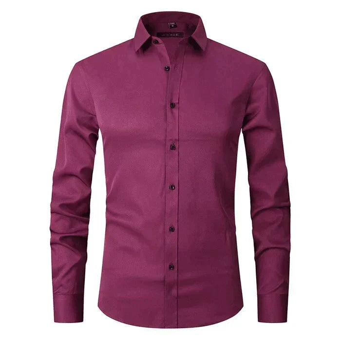 Braony | Chemise à manches longues classique pour hommes avec coupe moderne Slim-Fit