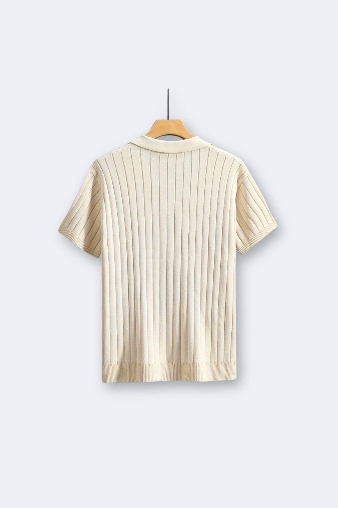 Chemise tricotée élégante à manches courtes