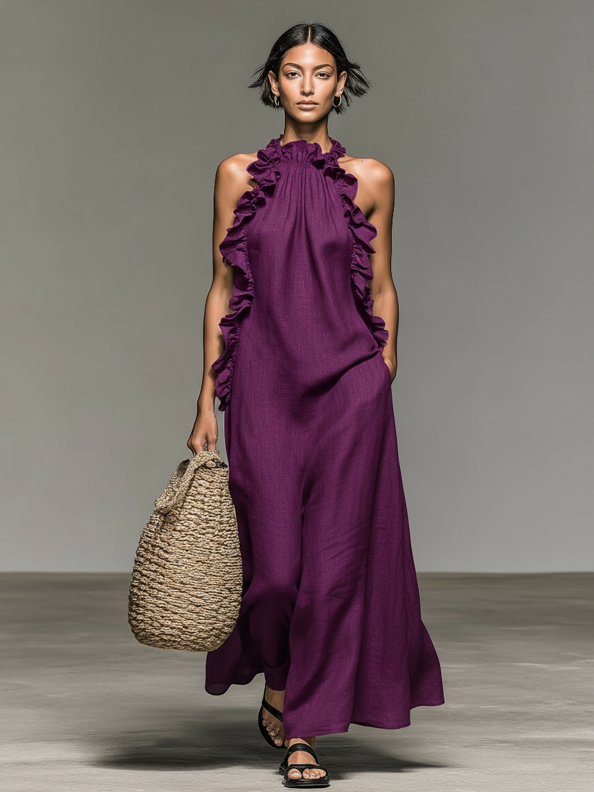 Marianne | Robe longue avec poches