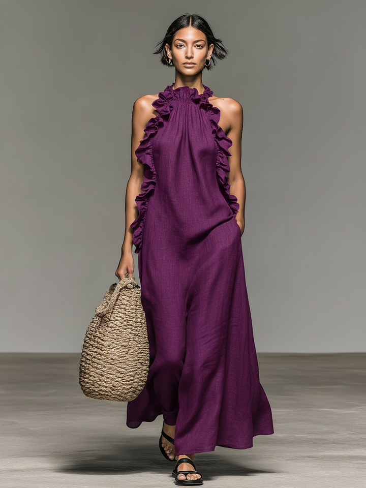 Marianne | Robe longue avec poches