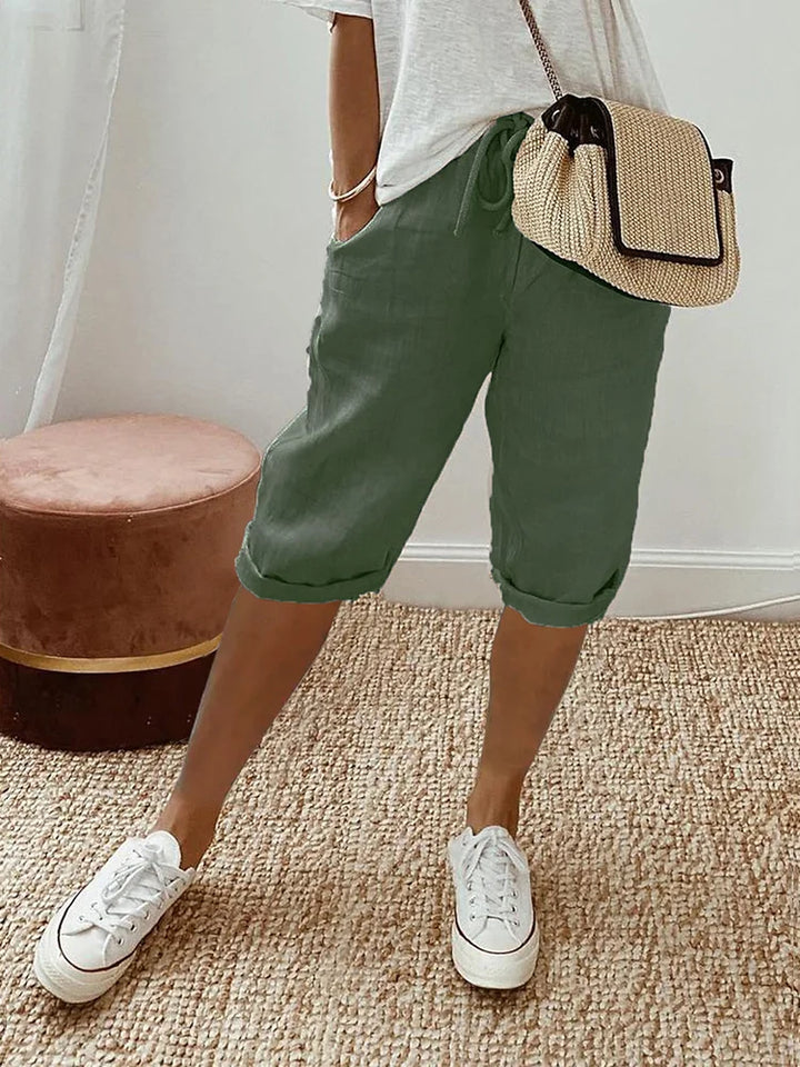 Mathilde | Short en coton et lin pour femme