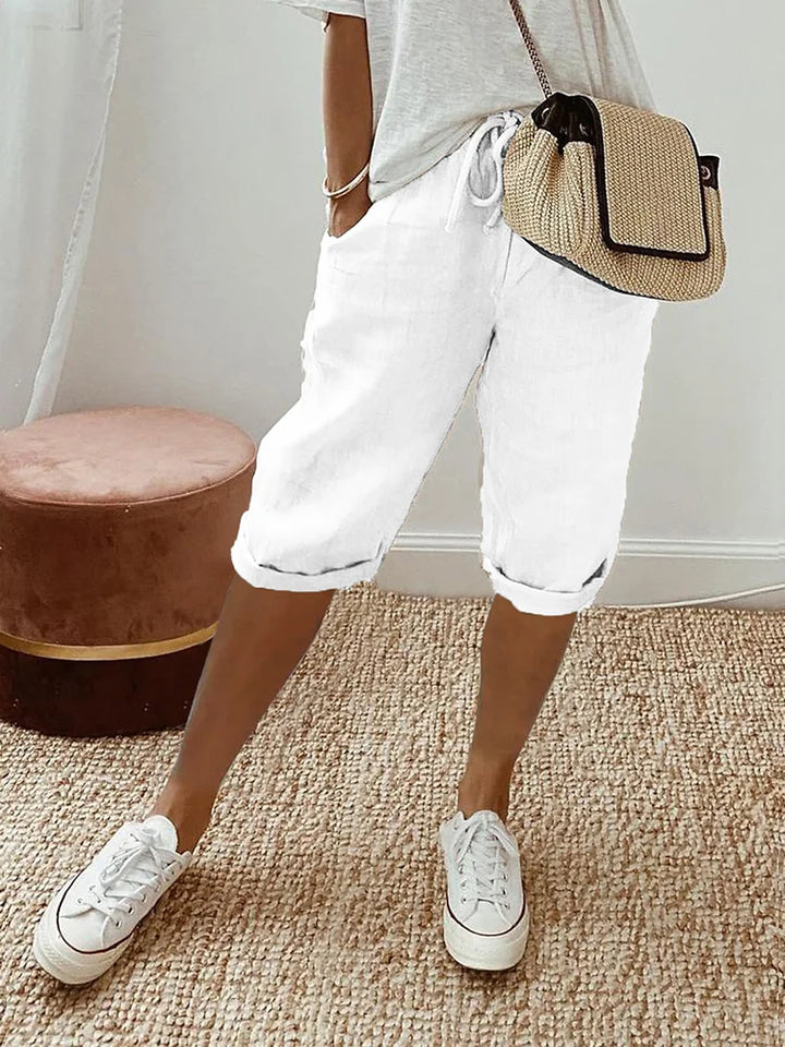 Mathilde | Short en coton et lin pour femme