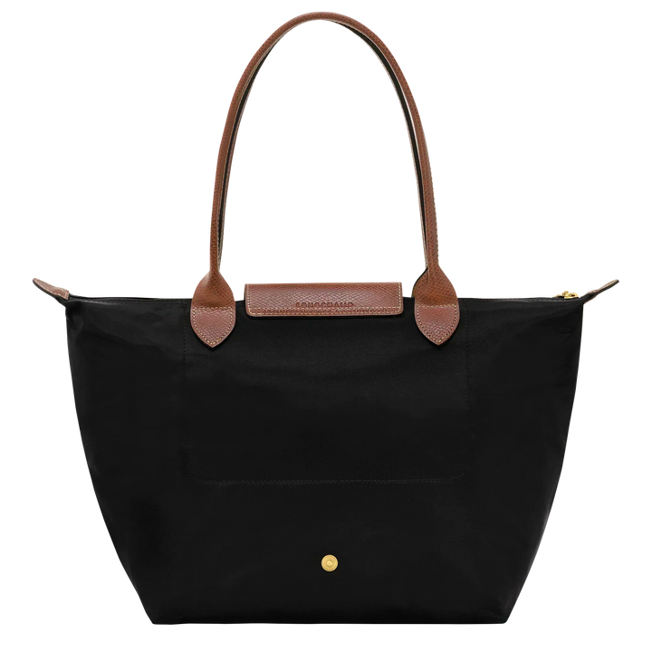 Madeleine | Sac cabas pliable moyen noir cognac