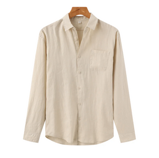 Chemise en Lin pour Homme à Manches Longues Légère