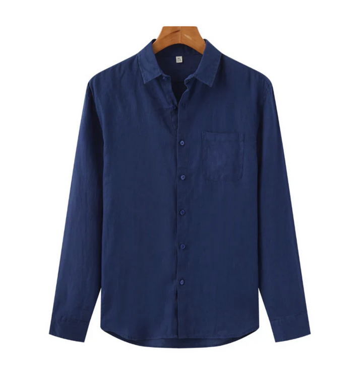 Chemise en Lin pour Homme à Manches Longues Légère