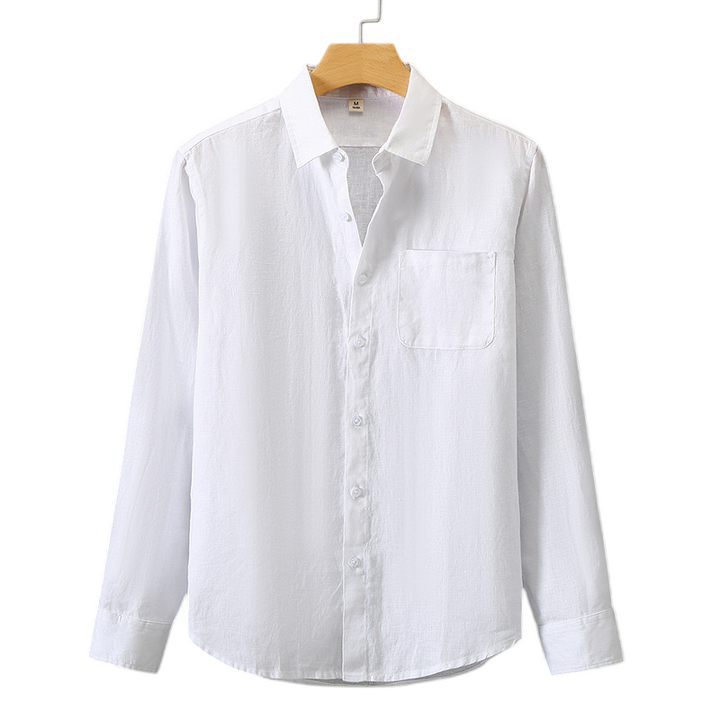 Chemise en Lin pour Homme à Manches Longues Légère
