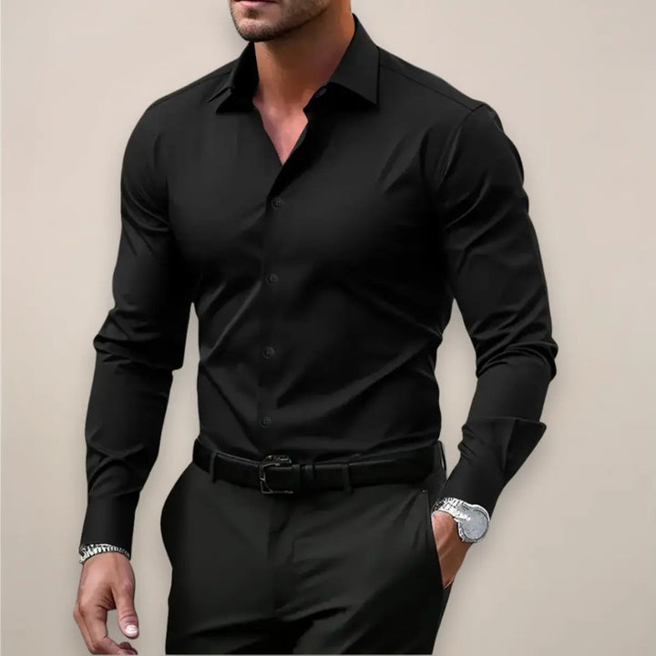 Chemise Slim Fit Homme Stretch Élégante Professionnelle