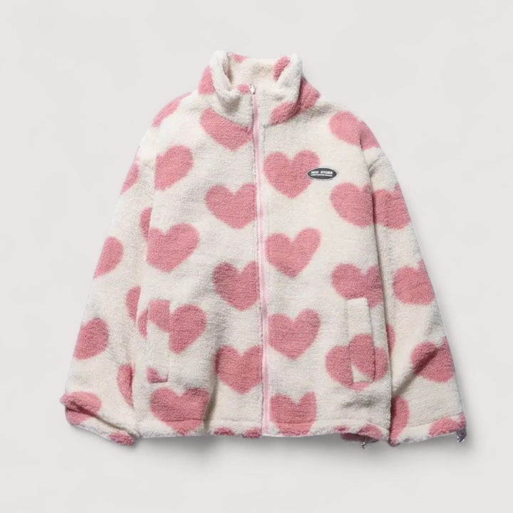 Florence | Veste réversible à motif cœur