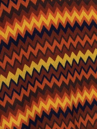 Pull Rétro avec Motif Zigzag