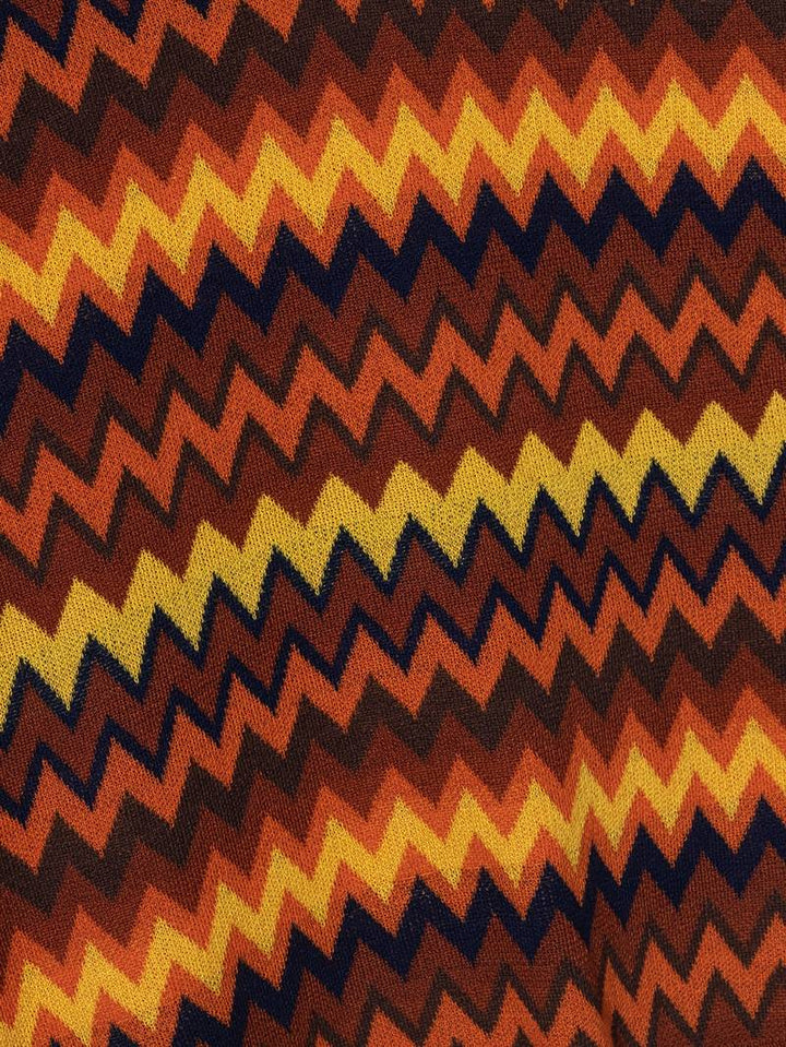 Pull Rétro avec Motif Zigzag