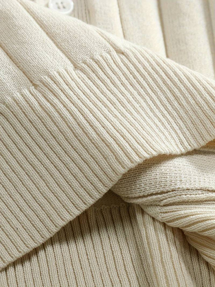 Chemise tricotée élégante à manches courtes