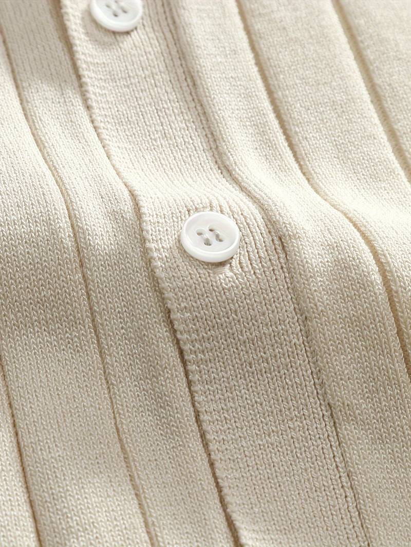 Chemise tricotée élégante à manches courtes